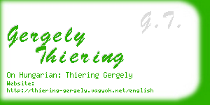 gergely thiering business card